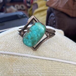 Blue and Silver Artistic Bracelet with Modern Design